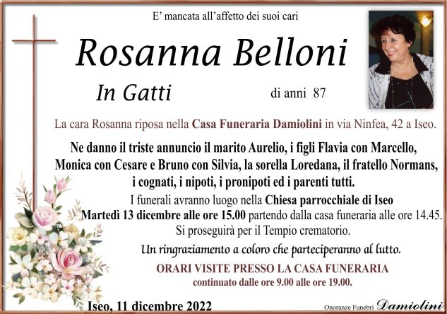 Sig.ra Rosanna Belloni