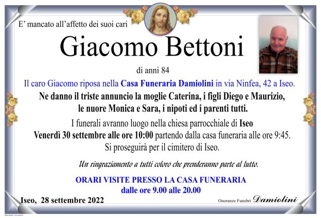 Sig. Giacomo Bettoni