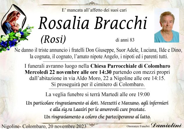 Sig.ra Rosalia Bracchi