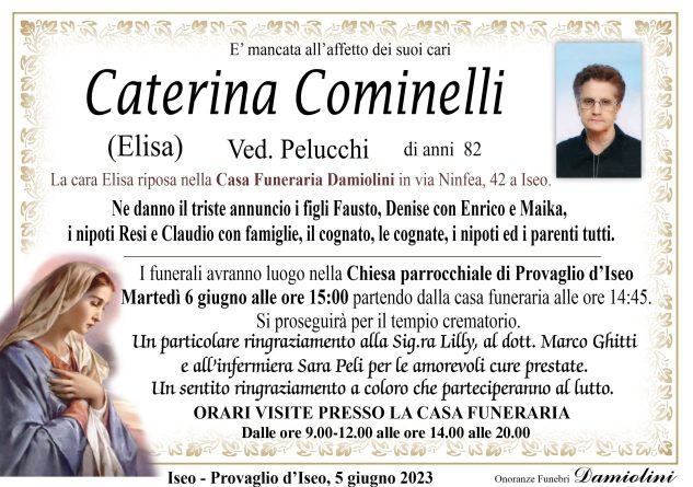 Sig.ra Elisa Cominelli