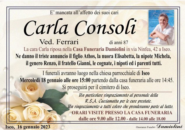 Sig.ra Carla Consoli