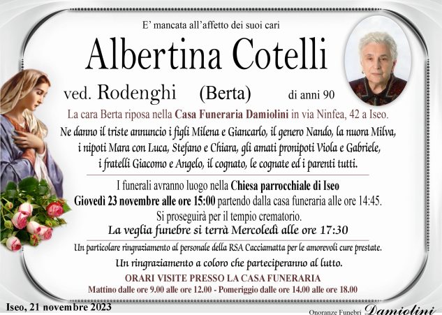 Sig.ra Albertina Cotelli