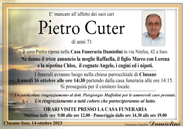 Sig. Pietro Cuter