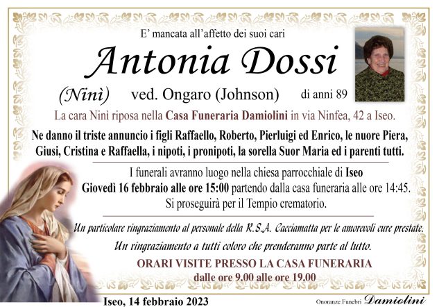 Sig. Antonia Dossi