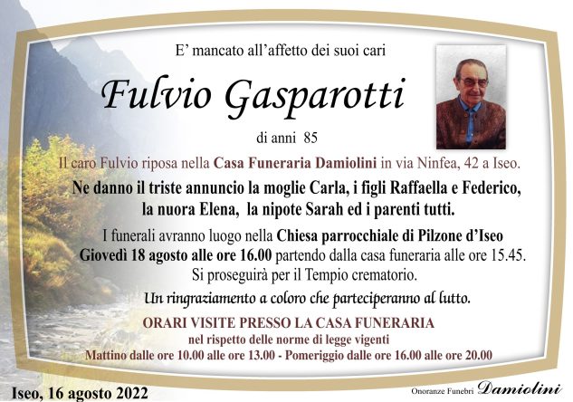 Sig. Fulvio Gasparotti