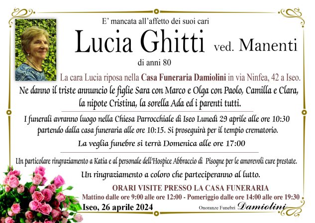 Sig.ra Lucia Ghitti