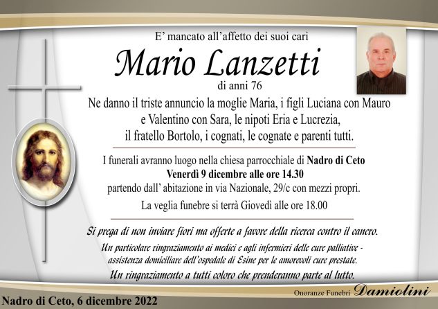 Sig. Mario Lanzetti