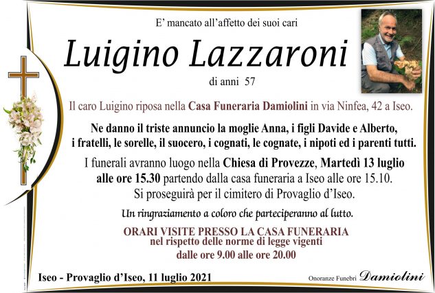 Sig. Luigino Lazzaroni
