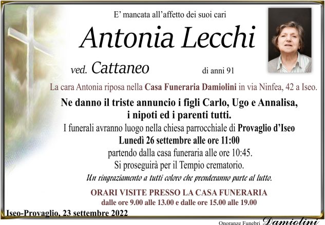 Sig.ra Antonia Lecchi