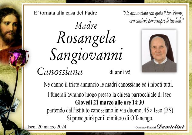 Madre Rosangela Sangiovanni