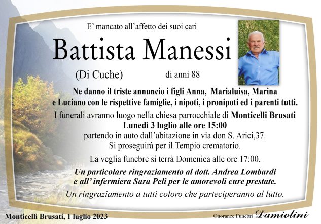 Sig. Battista Manessi