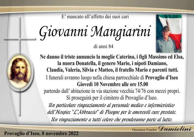 Sig. Giovanni Mangiarini