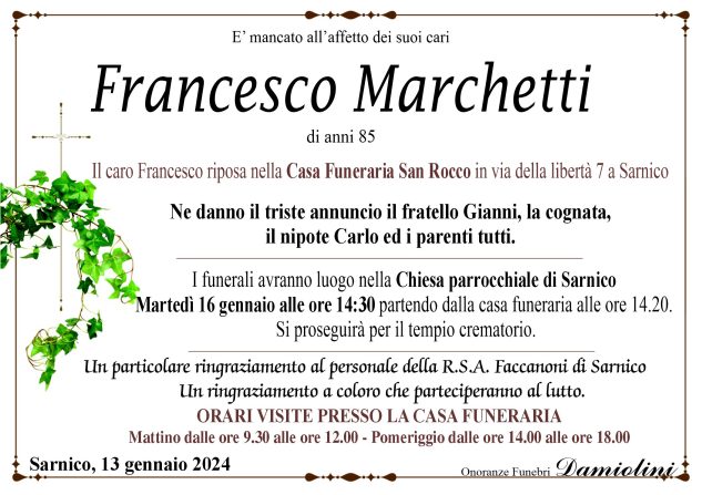 Sig. Francesco Marchetti