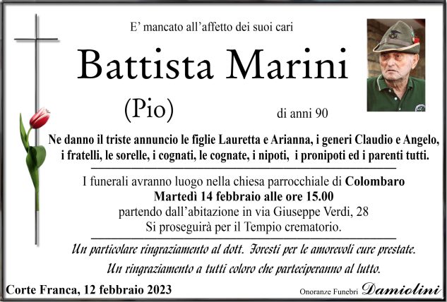 Sig. Battista Marini