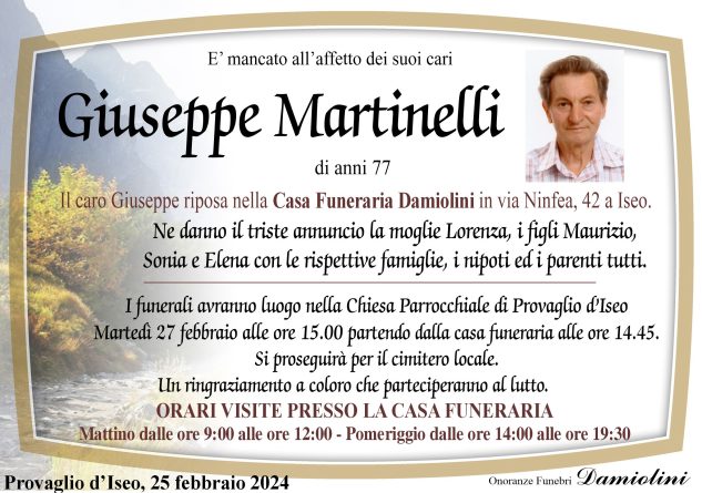 Sig. Giuseppe Martinelli
