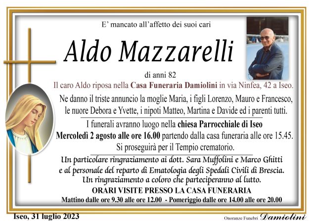 Sig. Aldo Mazzarelli