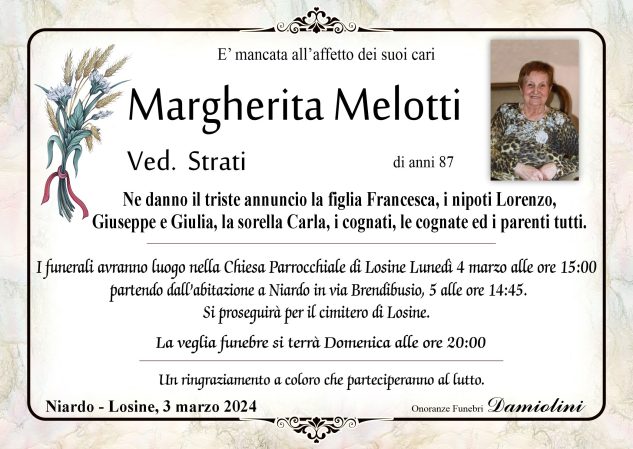 Sig.ra Margherita Melotti