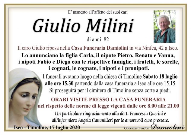 Sig. Giulio Milini