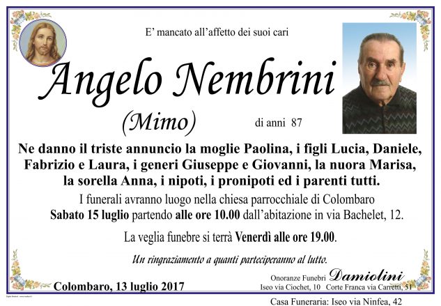 Sig. Angelo Nembrini