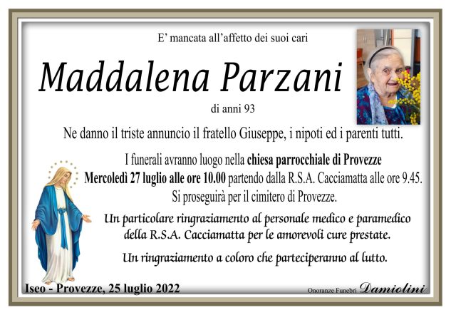 Sig.ra Maddalena Parzani
