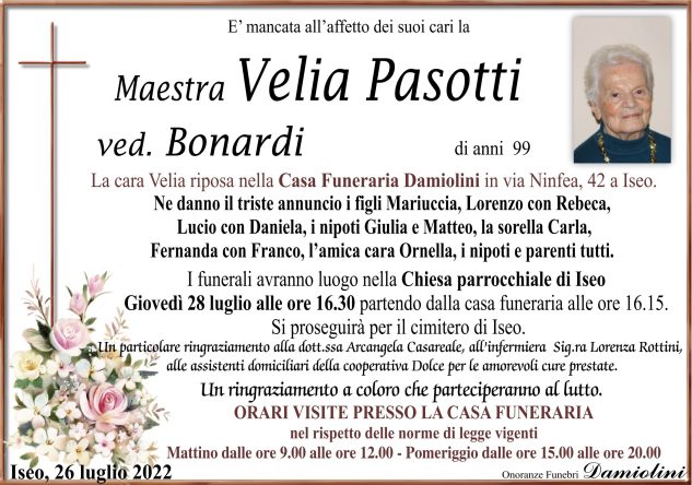 Maestra Velia Pasotti