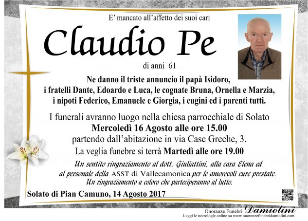 Sig. Claudio Pe