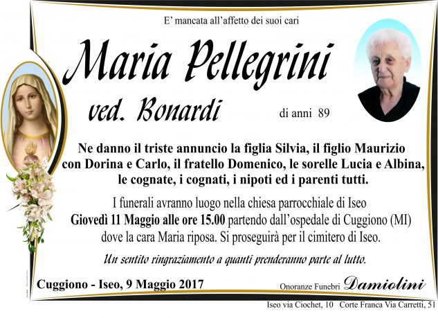 Sig.ra Maria Pellegrini