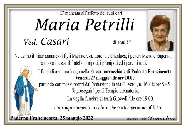 Sig.ra Maria Petrilli