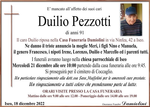 Sig. Duilio Pezzotti
