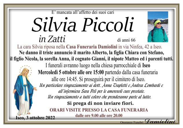 Sig.ra Silvia Piccoli