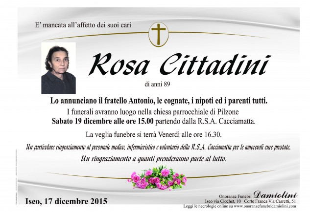 Sig.ra Rosa Cittadini