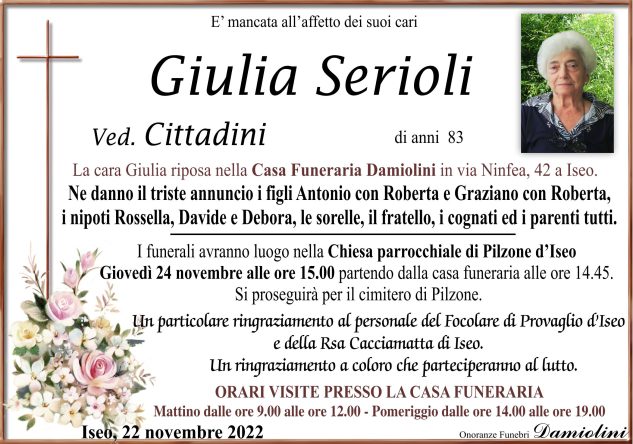 Sig.ra Giulia Serioli