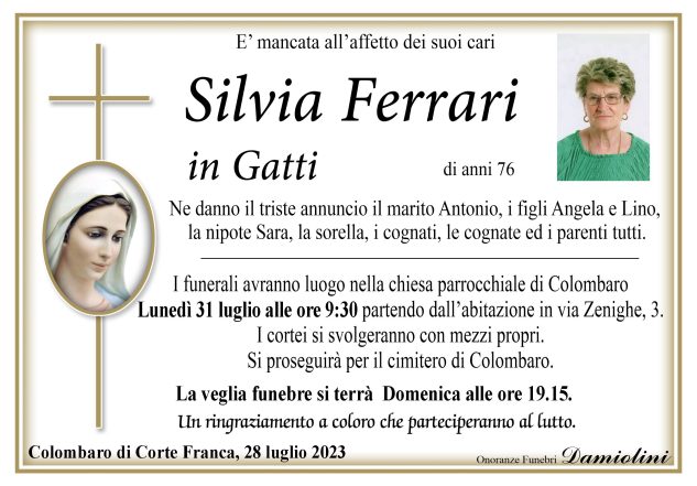 Sig.ra Silvia Ferrari