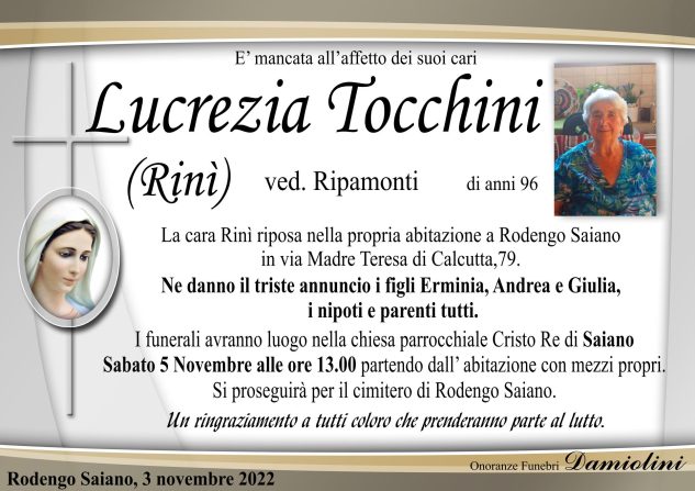 Sig.ra Lucrezia Tocchini