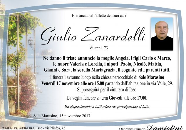 Sig. Giulio Zanardelli