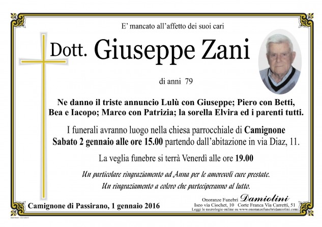 Sig. Giuseppe Zani
