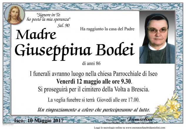 Madre Giuseppina Bodei